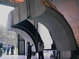 RICH vessel was lifted in the RICH tent